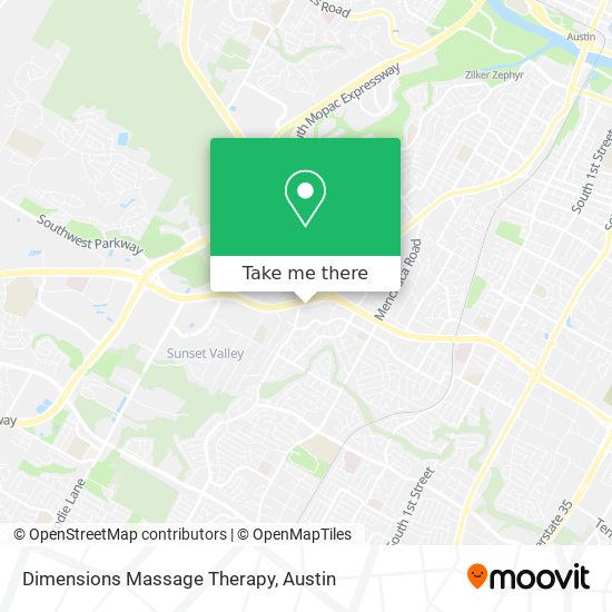 Mapa de Dimensions Massage Therapy