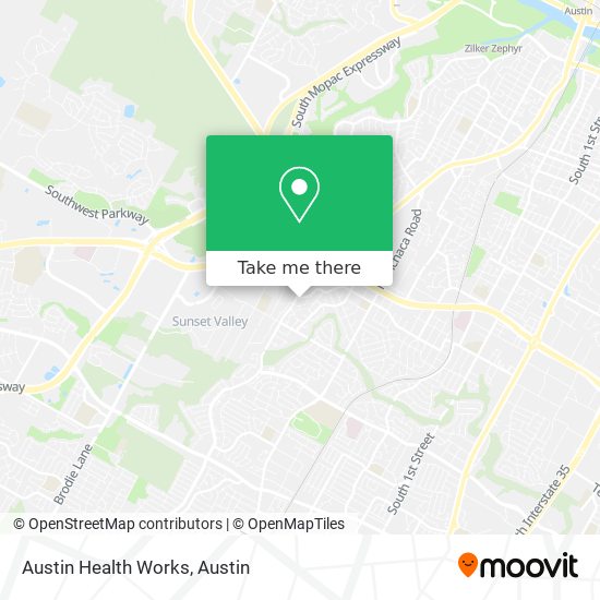 Mapa de Austin Health Works