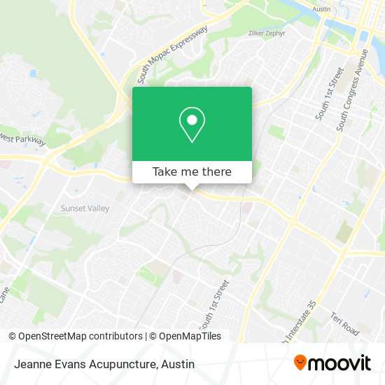 Jeanne Evans Acupuncture map