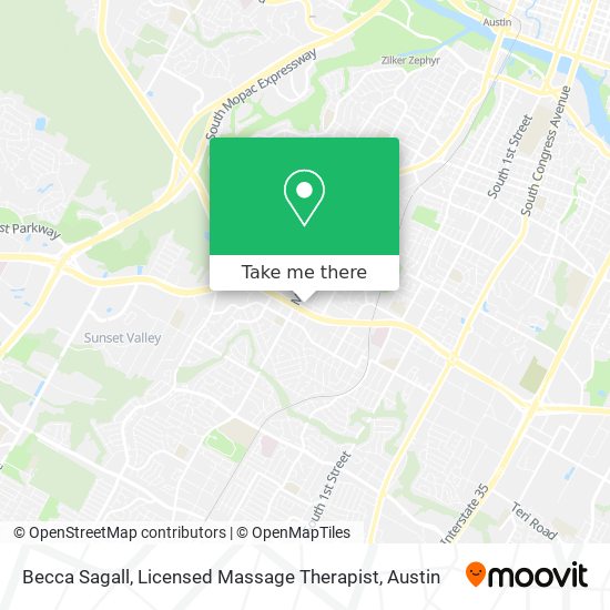 Mapa de Becca Sagall, Licensed Massage Therapist