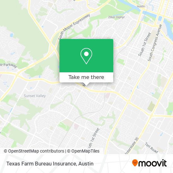 Mapa de Texas Farm Bureau Insurance