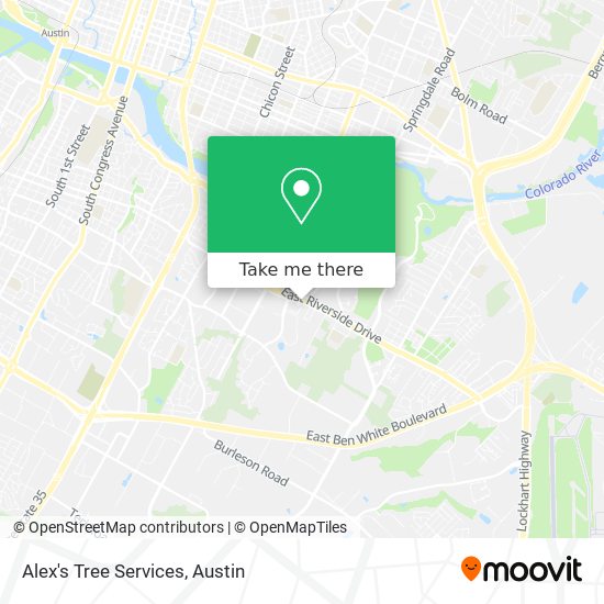 Alex's Tree Services map