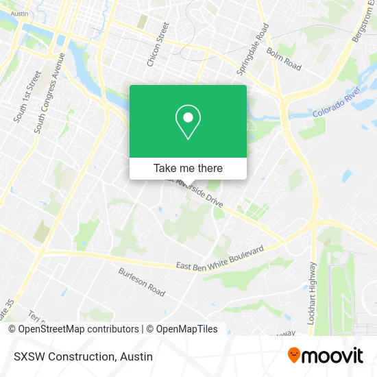 SXSW Construction map