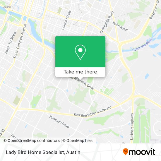 Mapa de Lady Bird Home Specialist