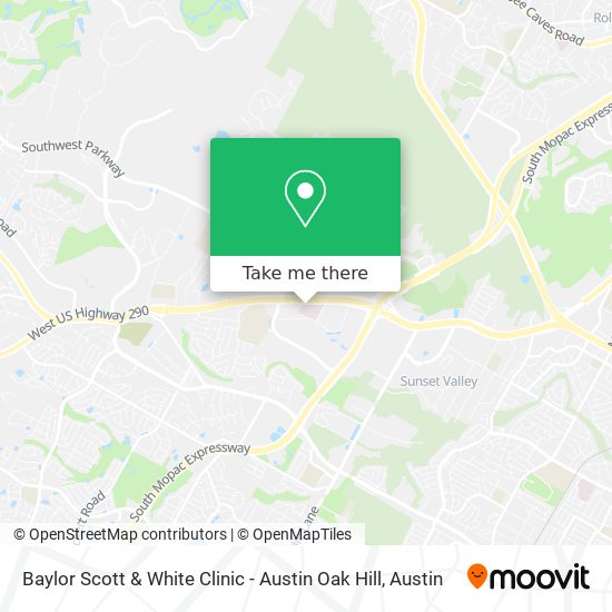 Baylor Scott & White Clinic - Austin Oak Hill map