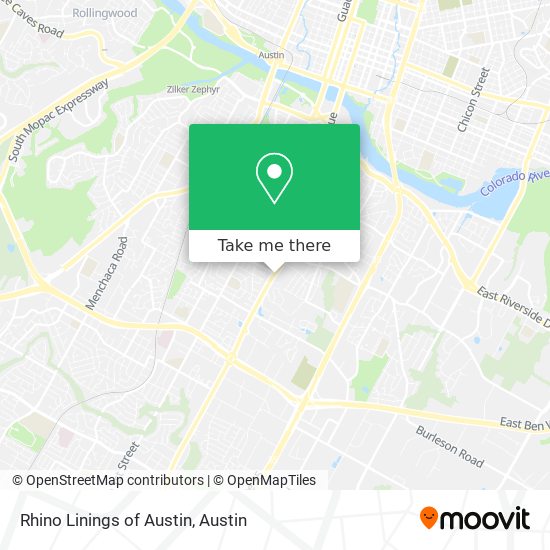 Rhino Linings of Austin map