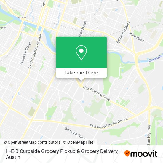 H-E-B Curbside Grocery Pickup & Grocery Delivery map