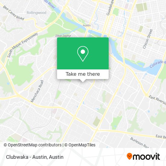 Clubwaka - Austin map