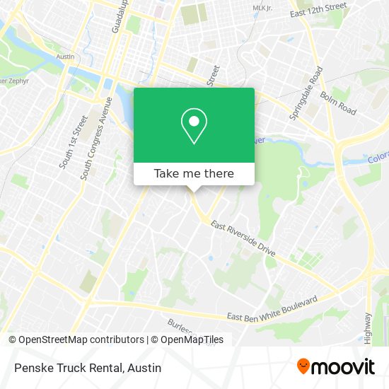 Penske Truck Rental map