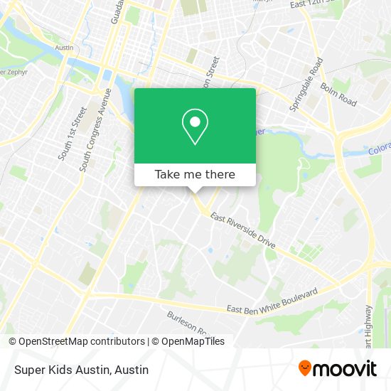 Super Kids Austin map