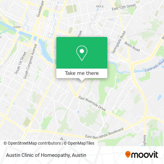 Austin Clinic of Homeopathy map