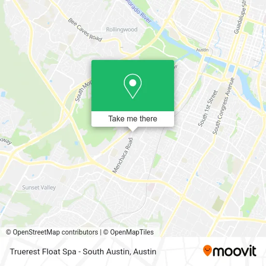 Truerest Float Spa - South Austin map