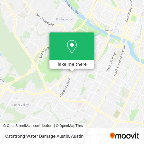 Mapa de Catstrong Water Damage Austin