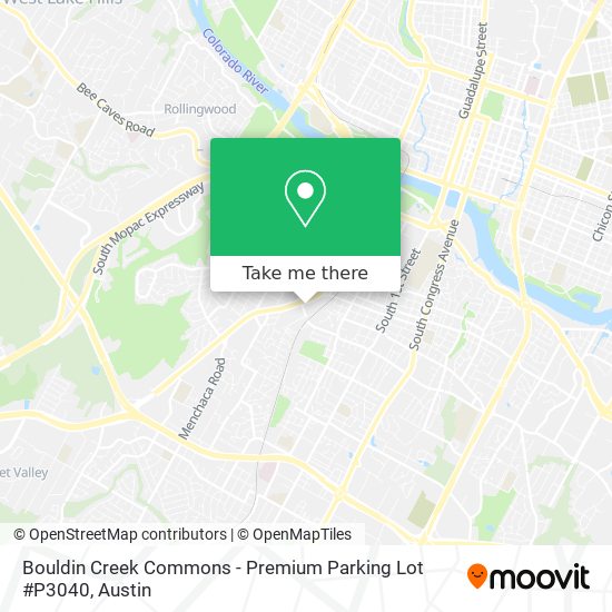 Bouldin Creek Commons - Premium Parking Lot #P3040 map