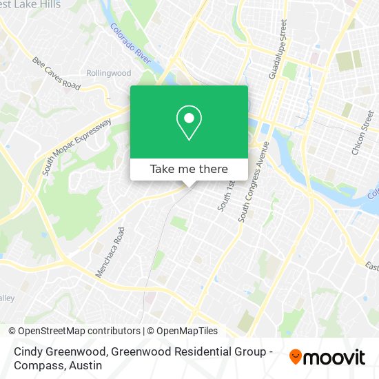 Mapa de Cindy Greenwood, Greenwood Residential Group - Compass