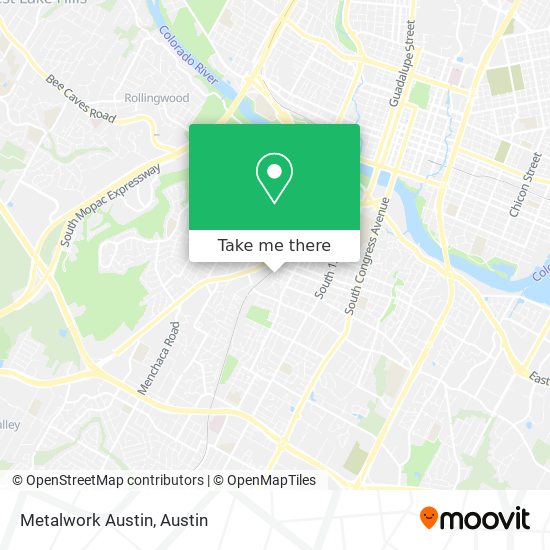 Mapa de Metalwork Austin