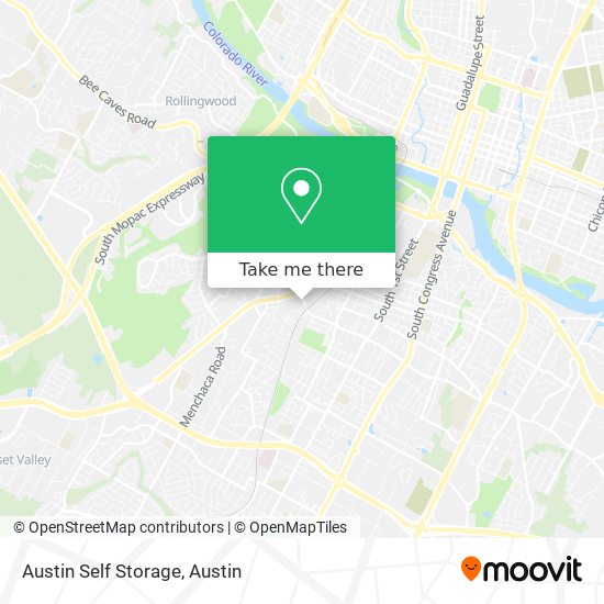 Austin Self Storage map