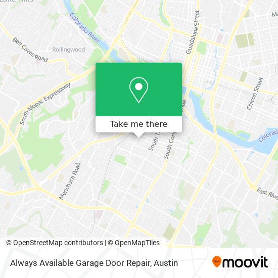 Always Available Garage Door Repair map