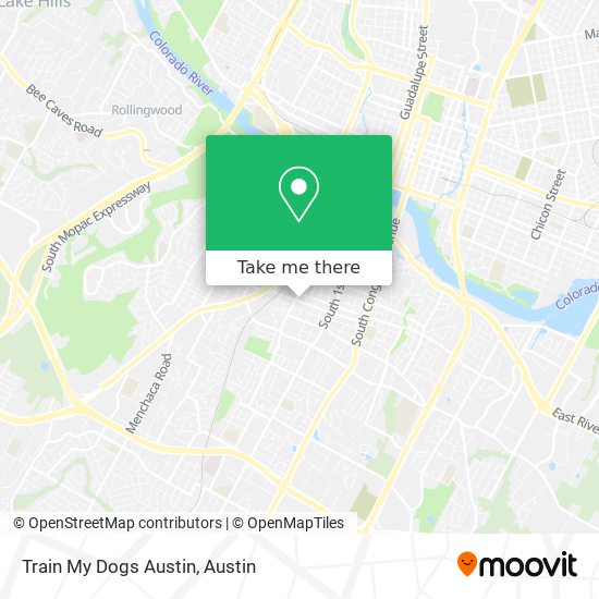 Train My Dogs Austin map
