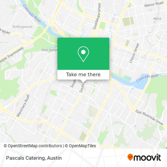 Pascals Catering map