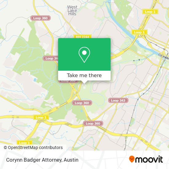 Corynn Badger Attorney map