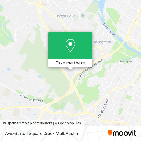Avis-Barton Square Creek Mall map