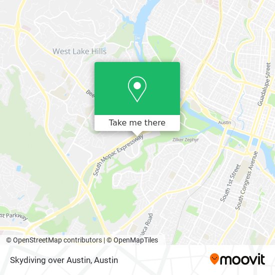 Mapa de Skydiving over Austin