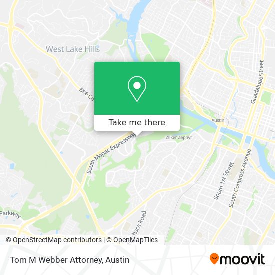 Tom M Webber Attorney map