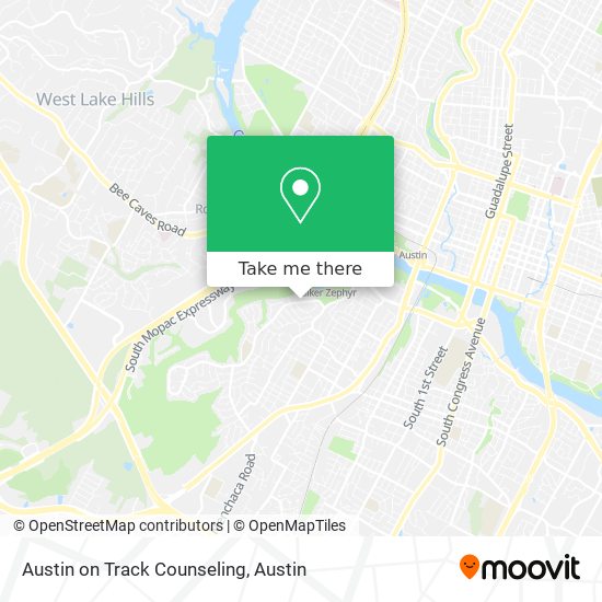 Austin on Track Counseling map