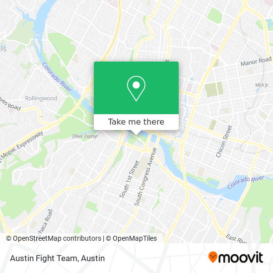 Austin Fight Team map