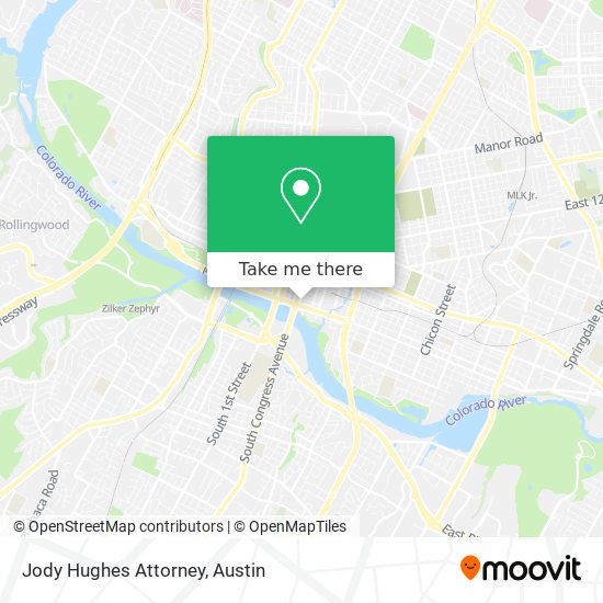 Jody Hughes Attorney map