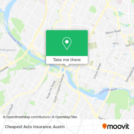 Mapa de Cheapest Auto Insurance