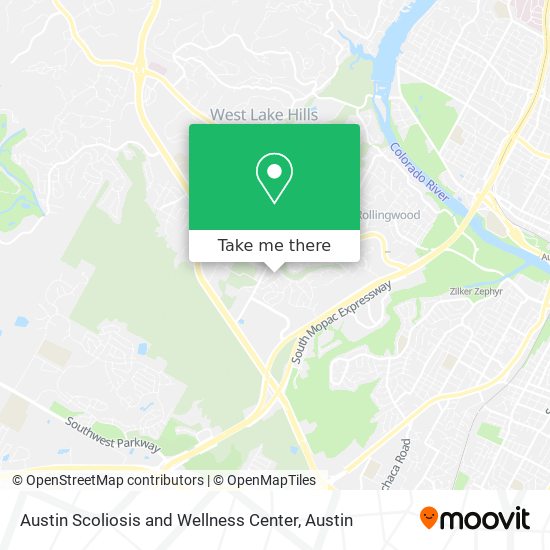 Austin Scoliosis and Wellness Center map