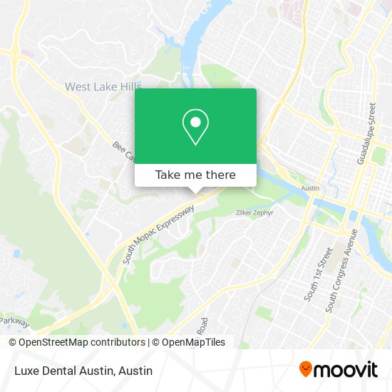 Luxe Dental Austin map