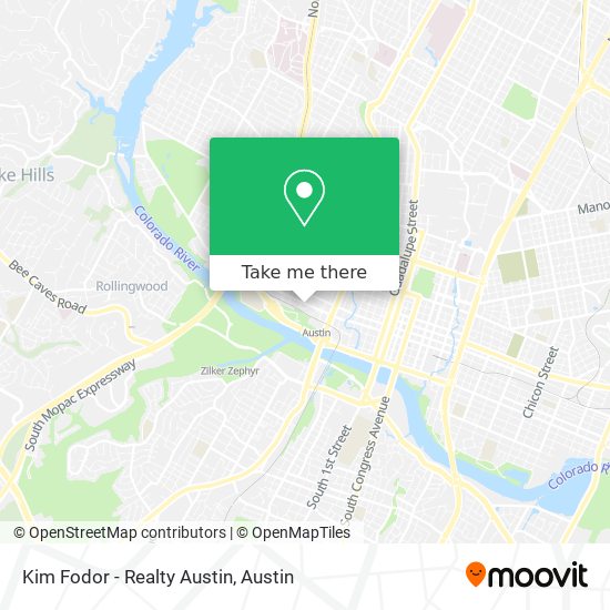 Mapa de Kim Fodor - Realty Austin