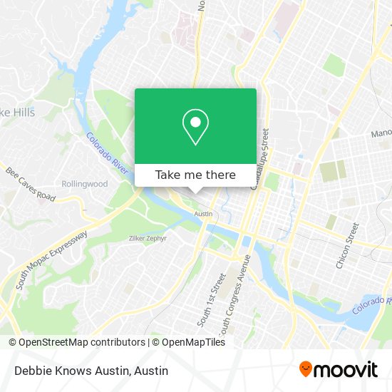 Mapa de Debbie Knows Austin