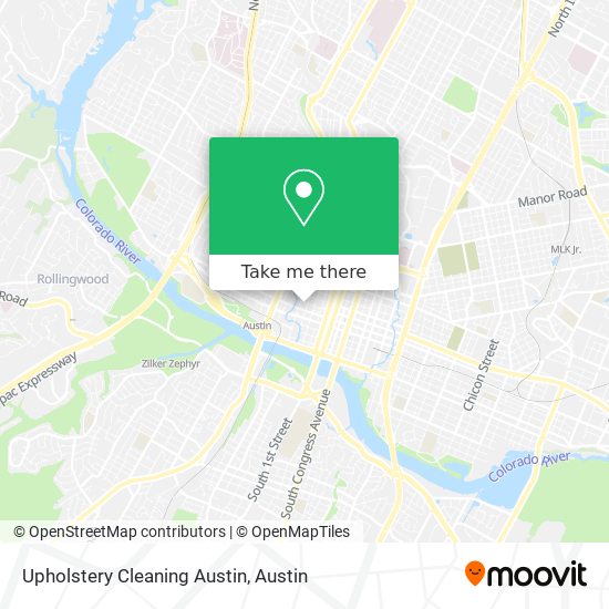 Upholstery Cleaning Austin map