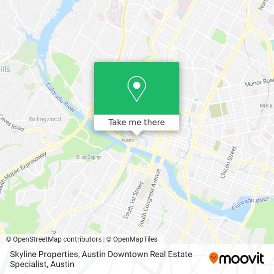 Skyline Properties, Austin Downtown Real Estate Specialist map
