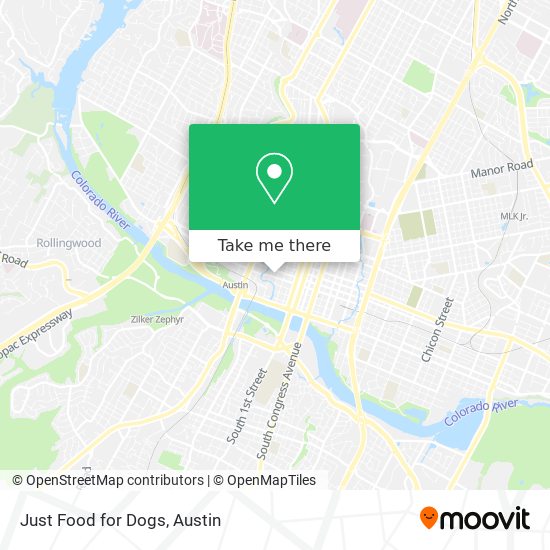 Just Food for Dogs map