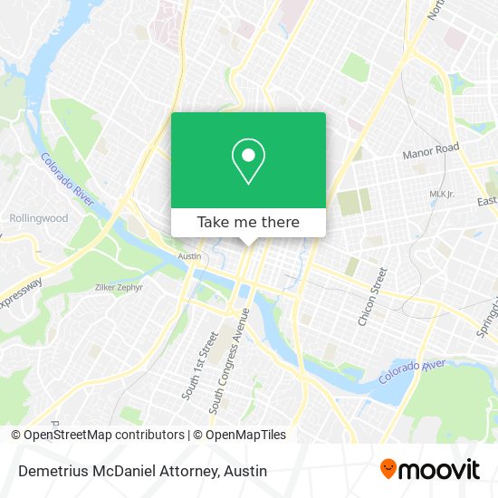 Mapa de Demetrius McDaniel Attorney