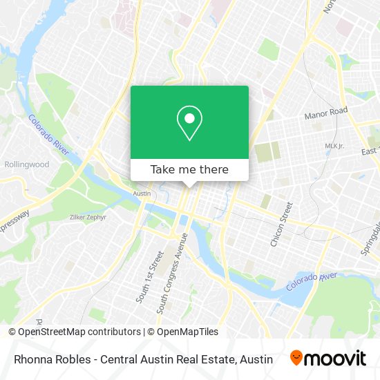 Rhonna Robles - Central Austin Real Estate map