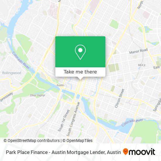 Park Place Finance - Austin Mortgage Lender map