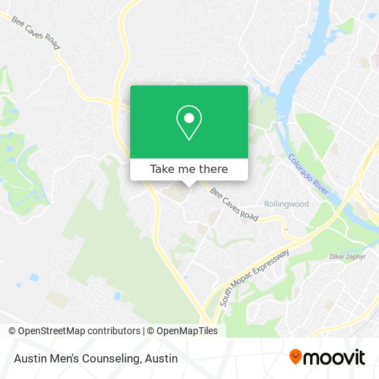 Austin Men's Counseling map