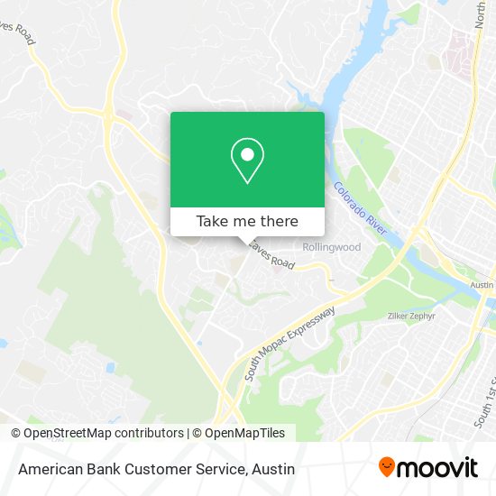 Mapa de American Bank Customer Service