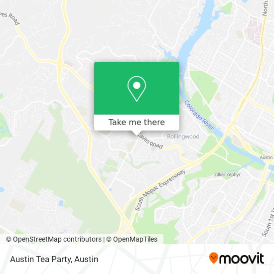 Austin Tea Party map