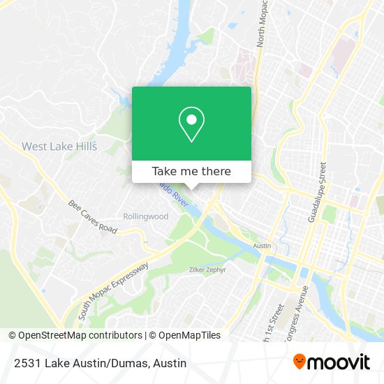 Mapa de 2531 Lake Austin/Dumas