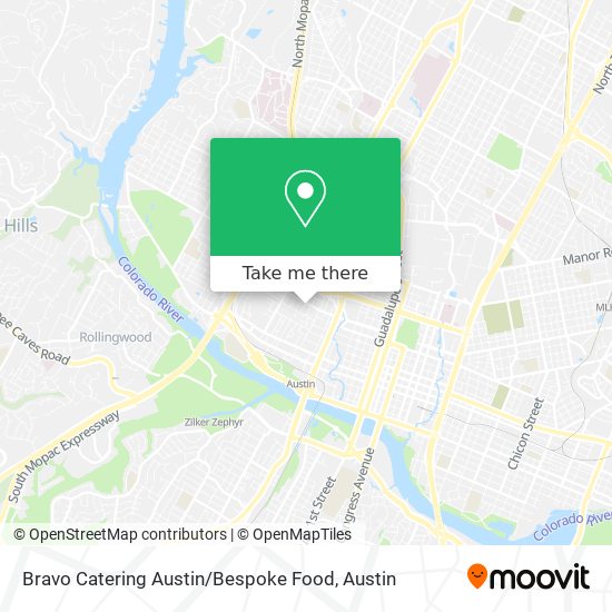 Bravo Catering Austin / Bespoke Food map