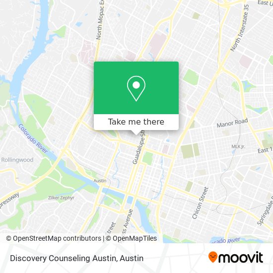 Discovery Counseling Austin map