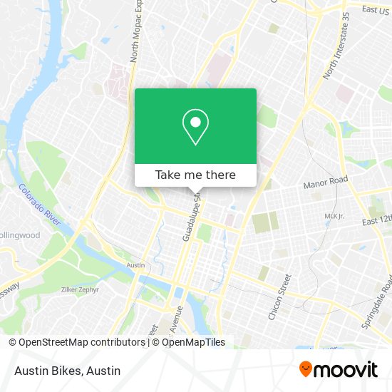 Austin Bikes map