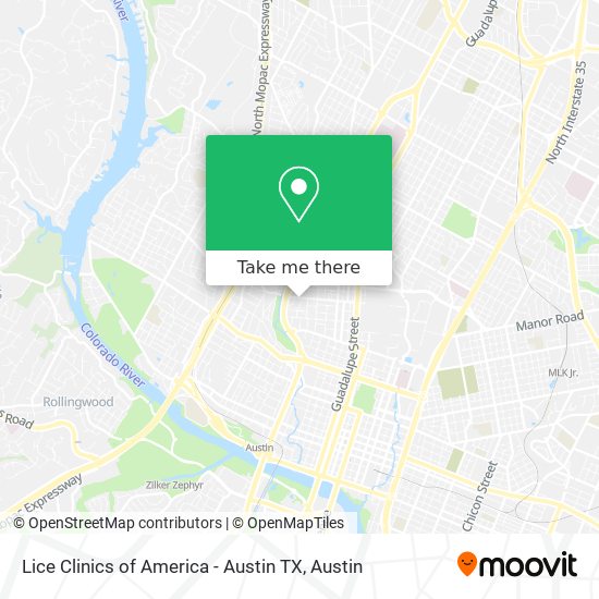 Lice Clinics of America - Austin TX map